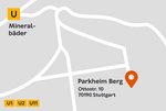 Ottostraße 10 | 70190 Stuttgart Eine grafische Anfahrtskarte