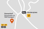 Zamenhofstraße 32 | 70197 Stuttgart Eine grafische Anfahrtskarte