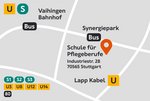 Industriestraße 28 | 70565 Stuttgart Eine grafische Anfahrtskarte