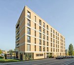 Außenansicht des Männerwohnheims.