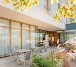 Die Terrasse des Generationenzentrum Kornhasen.